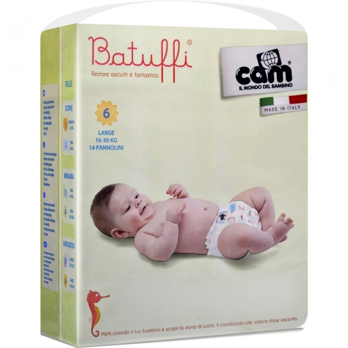 Pannolini Cam Batuffi Extra Large 16-30 Kg (14pz)