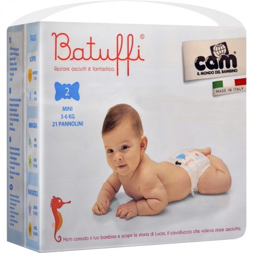 Pannolini Cam Batuffi Mini 3-6 Kg (21pz)