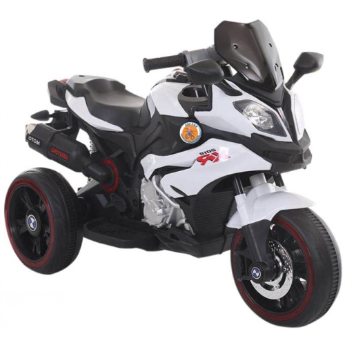 Moto Elettrica Biker Toys Power Bianco